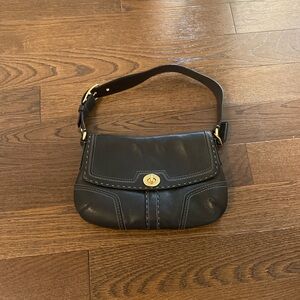 Black coach handbag